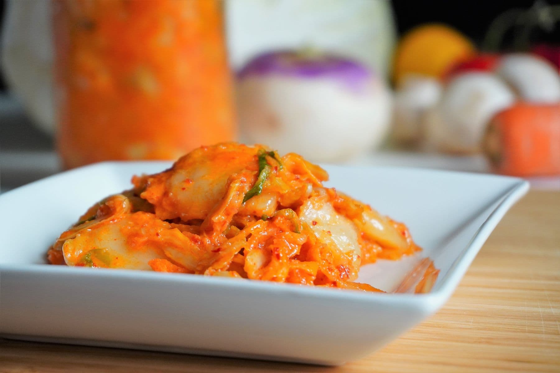 Jars of kimchi